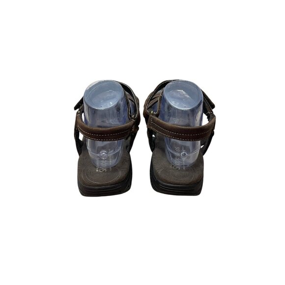 Skechers Shape-Ups Brown Leather Toning Rocker Sandals Womens Size 10 - Picture 4 of 9